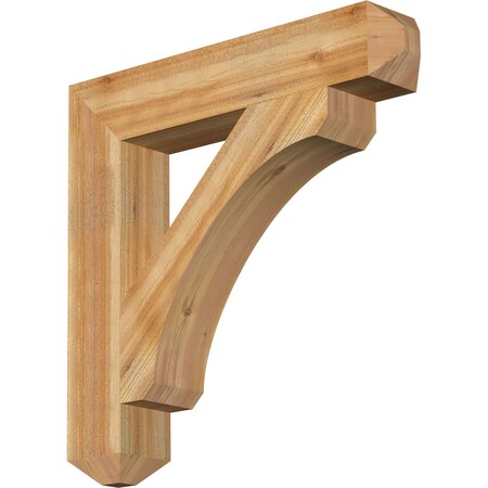 Legacy Craftsman Rough Sawn Bracket, Western Red Cedar, 6W X 34D X 34H